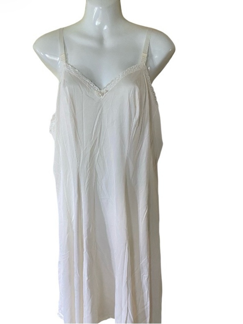 Sears Vintage Women’s Lace-Trim Slip Dress -ln off White size 40